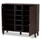 Baxton Studio Idina Dark Brown and Grey Finished Wood 2-Door Shoe Cabinet 173-10906 - alternate 3